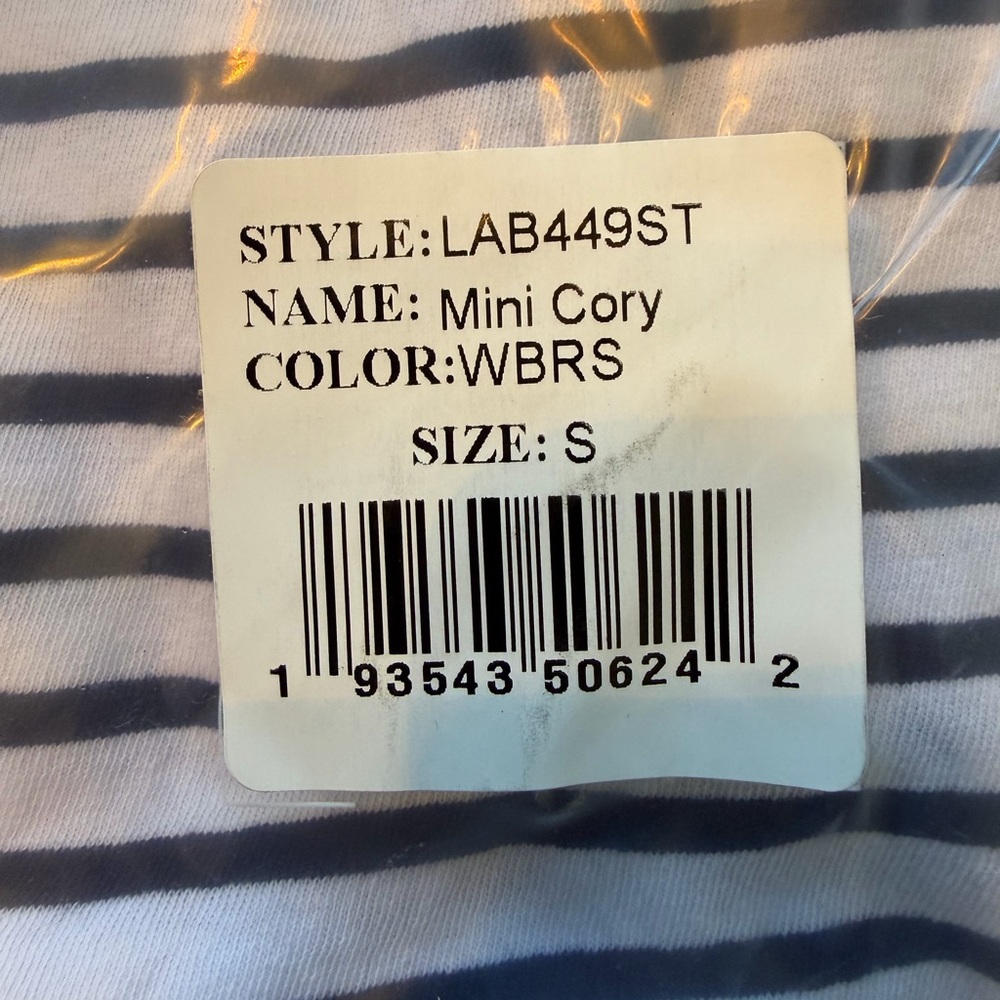 NWT Frank & Eileen Mini Cory Navy French Stripe Heritage Jersey Dress. Size S. - Picture 6 of 6